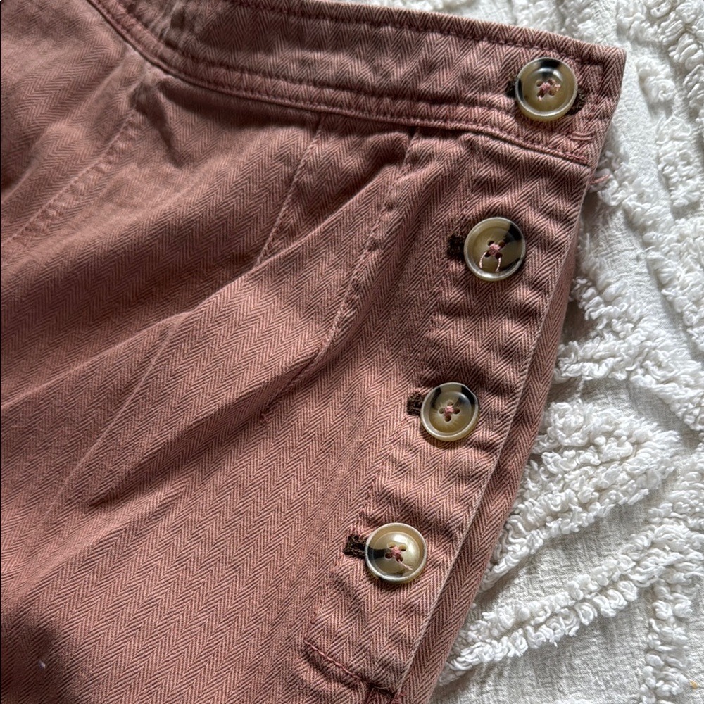 Free People Dusty Rose High Rise Sailor Pant 6 - Picture 3 of 4